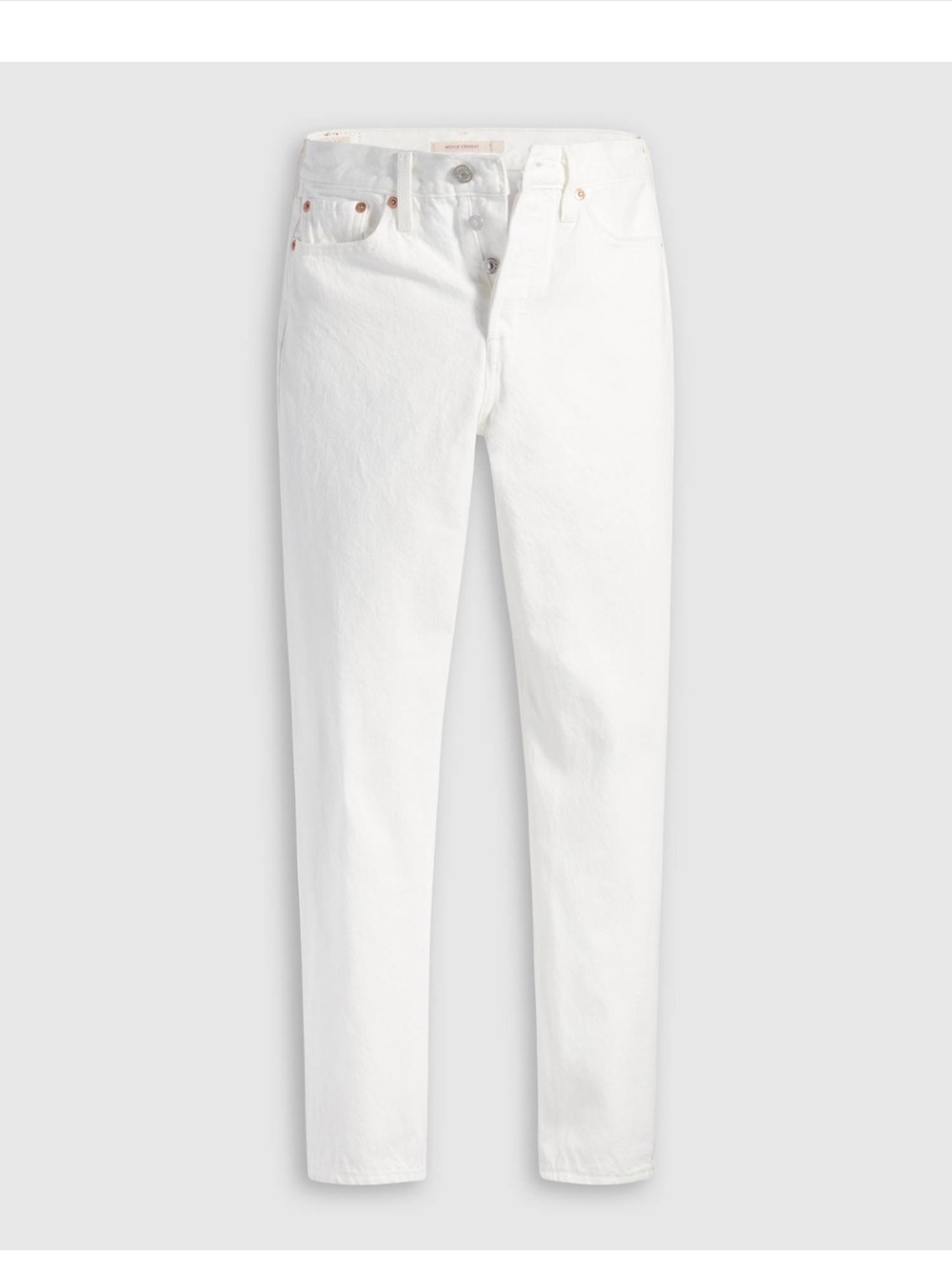 Levi’s Wedgie Straight Ankle Jeans in White